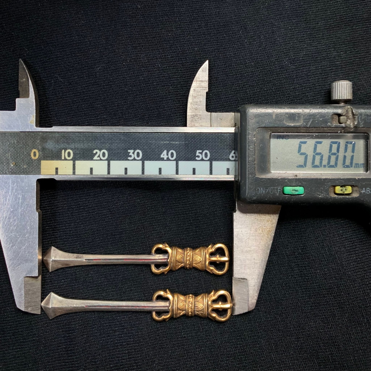 MKS◇小道具◇金具◇剣◇目貫◇アンティーク◇長さ約56.8ｍｍ◇_8