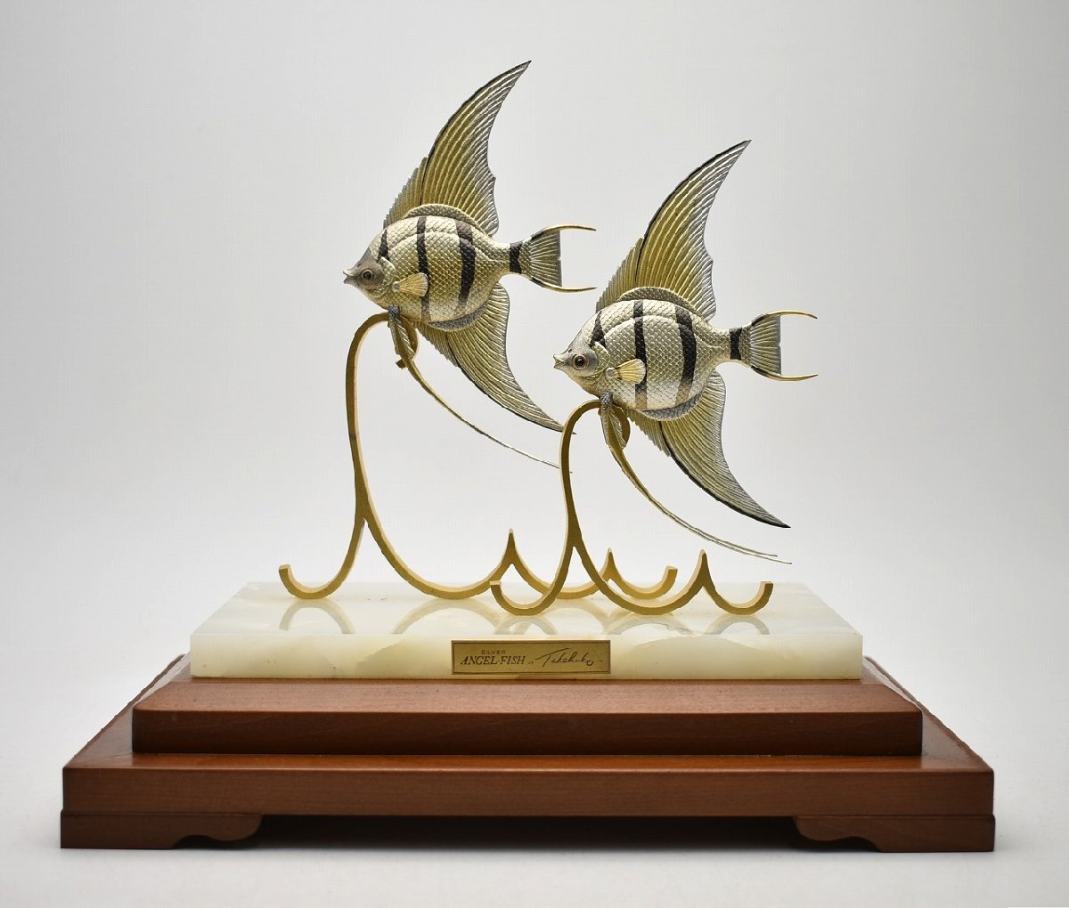 竜F515◇銀細工 銀製 SEKI 関工芸 武比古 SILVER ANGEL-FISH シルバー