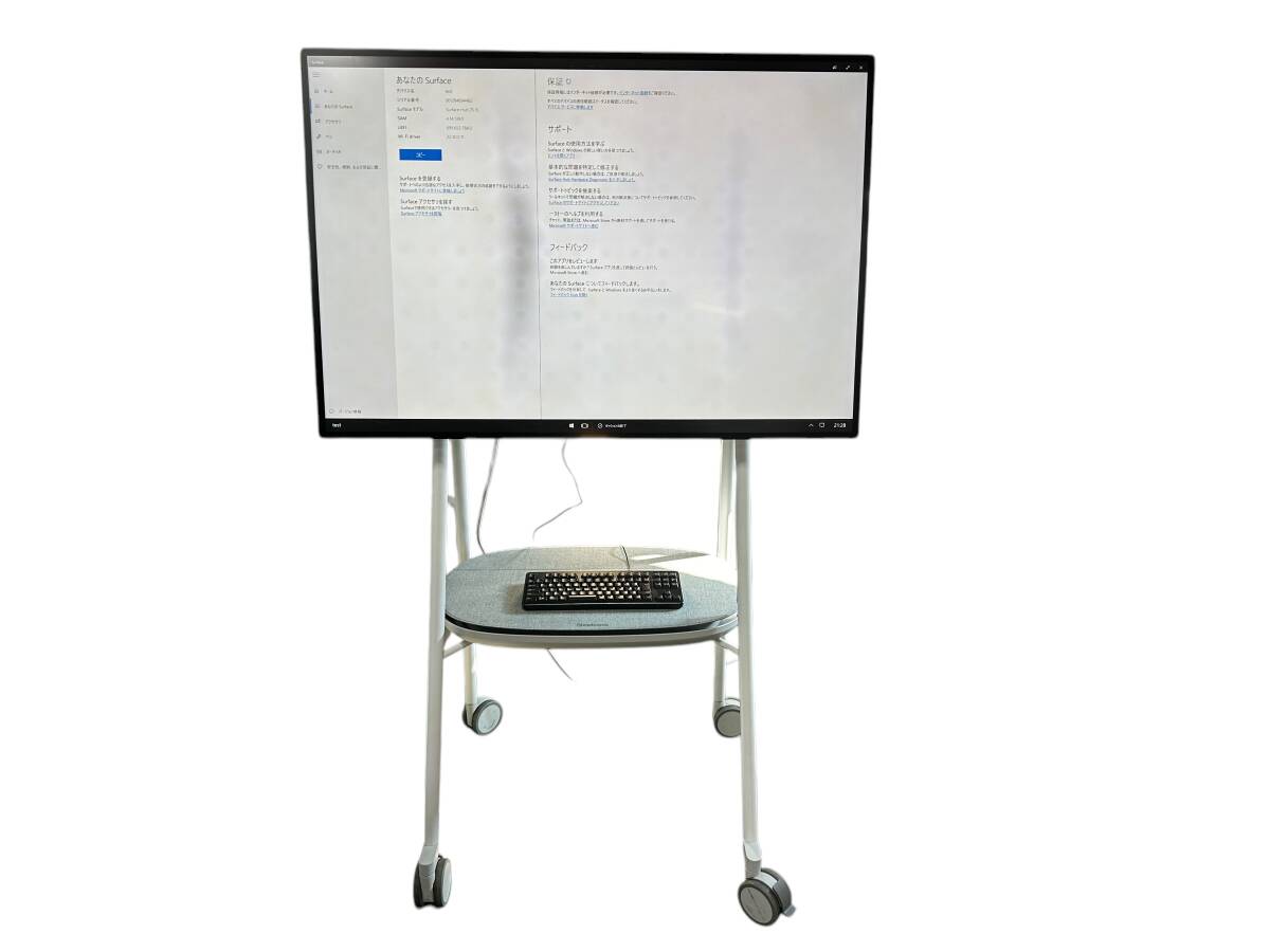 ◆16690-2 Microsoft Surface Hub 2S 50インチ Steelcase スマートカメラ/タッチペン付 動作確認済 Web会議 多機能デジタルホワイトボード 