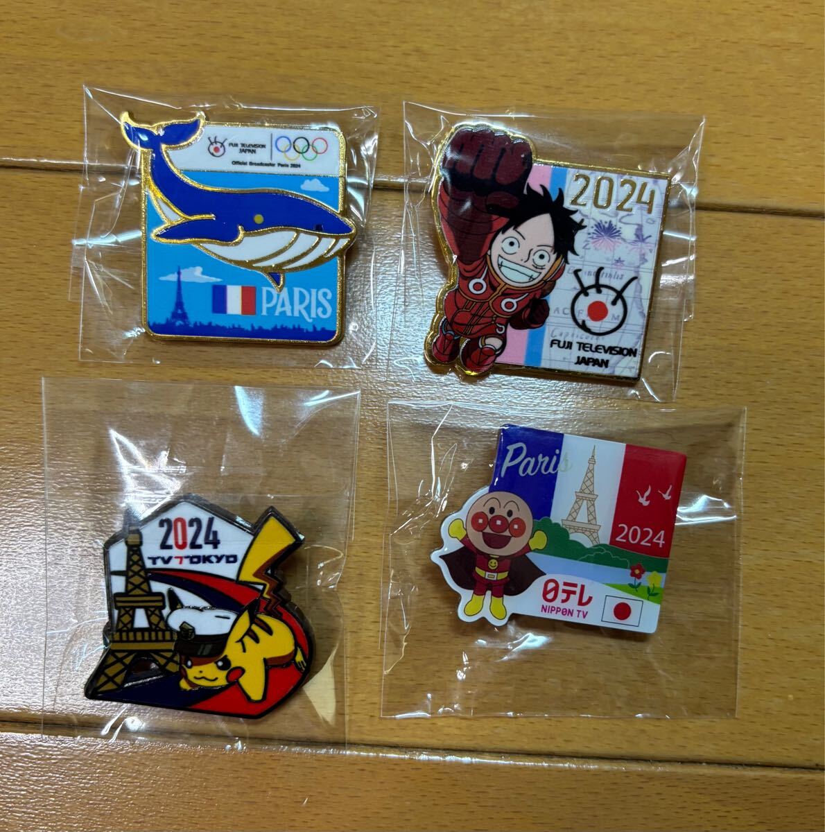 非売品】 パリオリンピック ピンバッジ ルフィ アンパンマン 非売品】 パリオリンピック ピンバッジ ルフィ アンパンマン