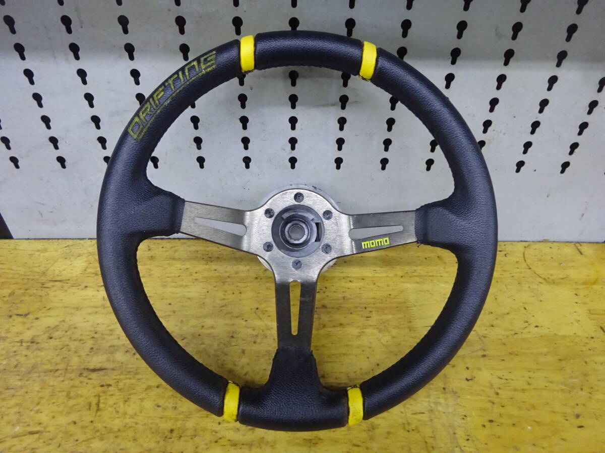 MOMO/モモステアリング ドリフティング DRIFTING 35Φ オレンジステッチ
