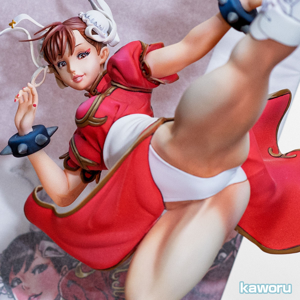 二次元 改修 フルリペイント ストリートファイター 30th 春麗 赤 2次元