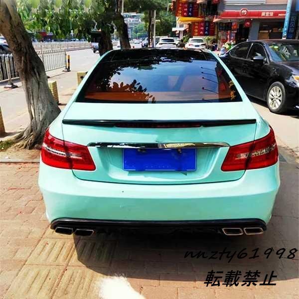 高品質の透明なプラスチック製の車のリアスポイラー 2008-2015メルセデスベンツeクラスW207c207 2ドアクーペe200 e550e300e350のリアカバー リアスポイラーウイング ABS製 リアスポイラー 08-12年 MK6 四門車対応
