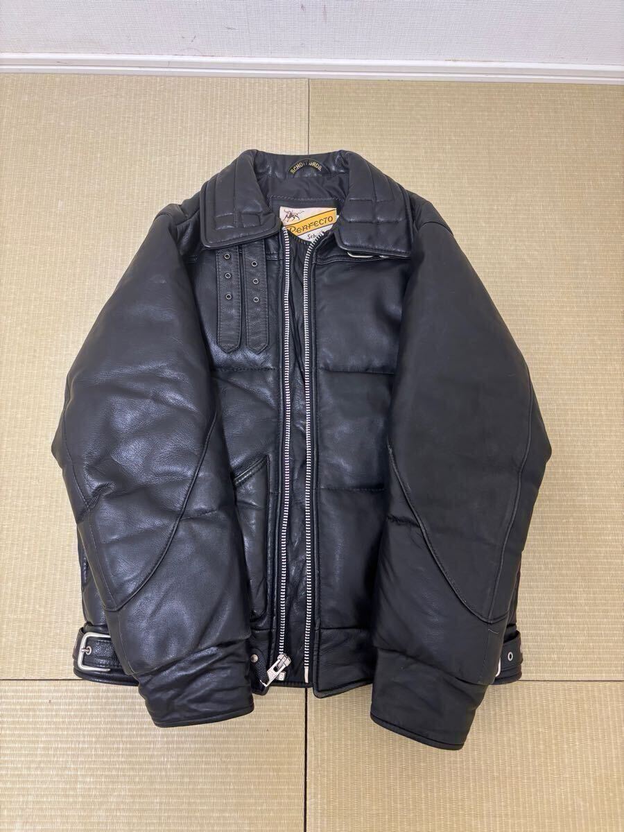 GOODENOUGH×Schott グッドイナフレザーダウンジャケット H28 初期 当時
