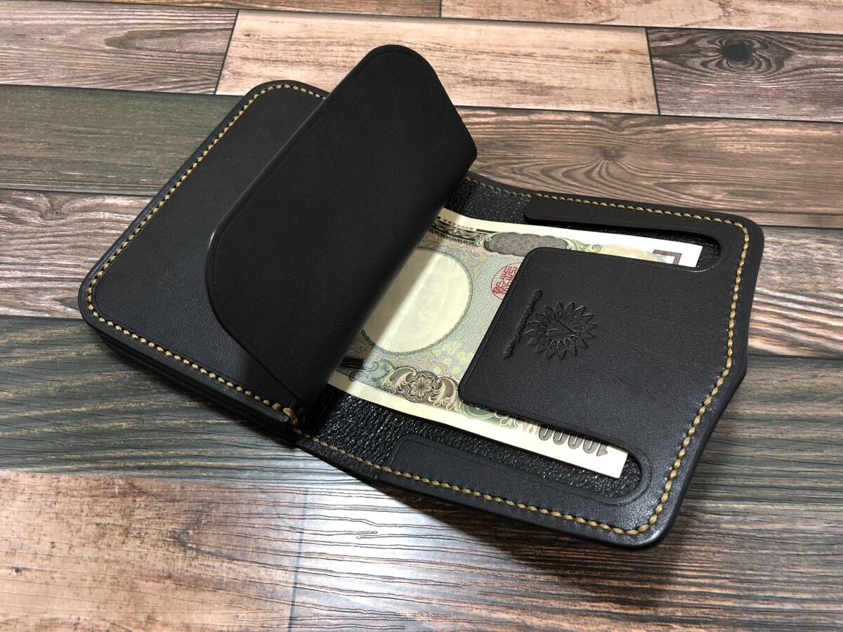 マネークリップ 財布 本革 メンズ 薄い 二つ折り メンズ財布 二つ折り 