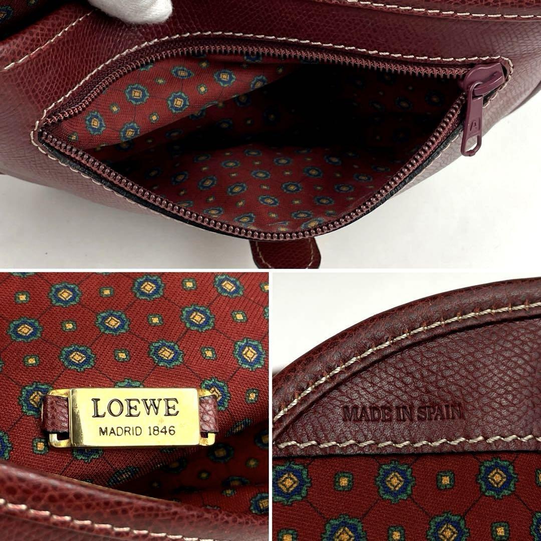 メンズ 【美品】LOEWE ロエベ ショルダーバッグ ロゴプレート 