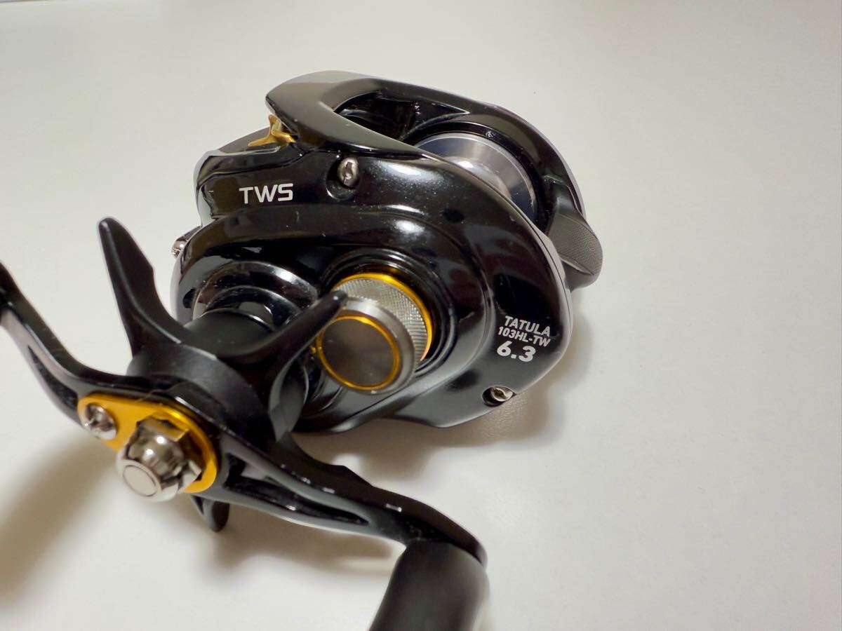 ダイワ/daiwa タトゥーラ103HL-TW 6.3 左ハンドル　中古　TWS スティーブ ジリオン アンタレス メタニウム バス釣り ベイトリール_9