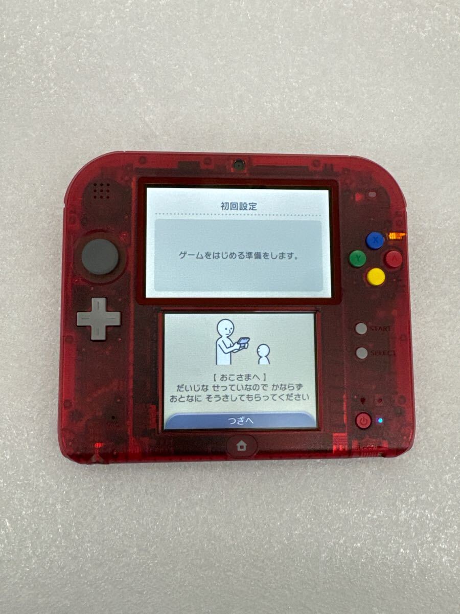 1円〜 Nintendo 2DS 本体ポケットモンスター赤限定パック 任天堂
