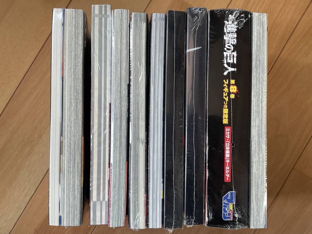 シュリンク包装 未読品 8冊 進撃の巨人 初版含 8巻 限定版、34巻 特装