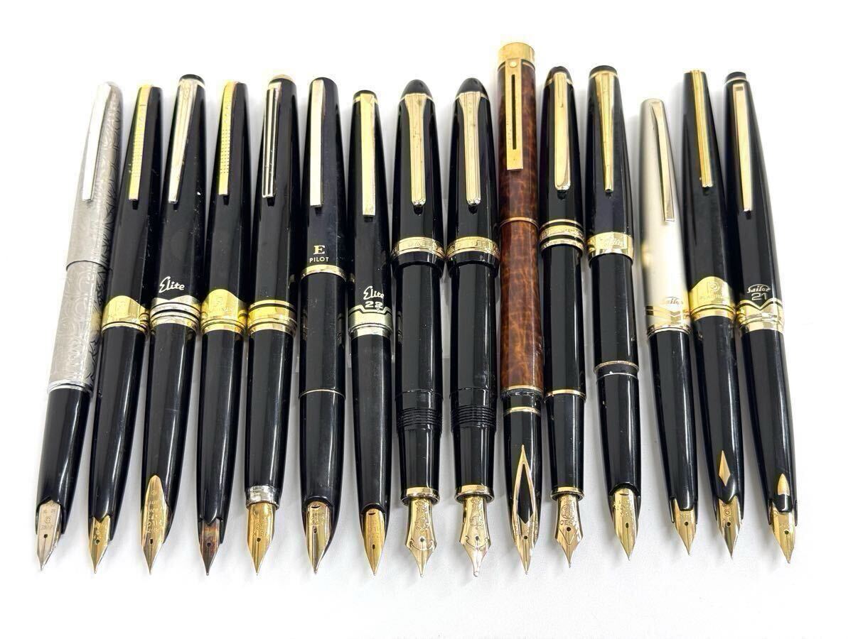 AB177◇万年筆 プラチナ パイロット モンブラン saifor SHEAFFER 15本
