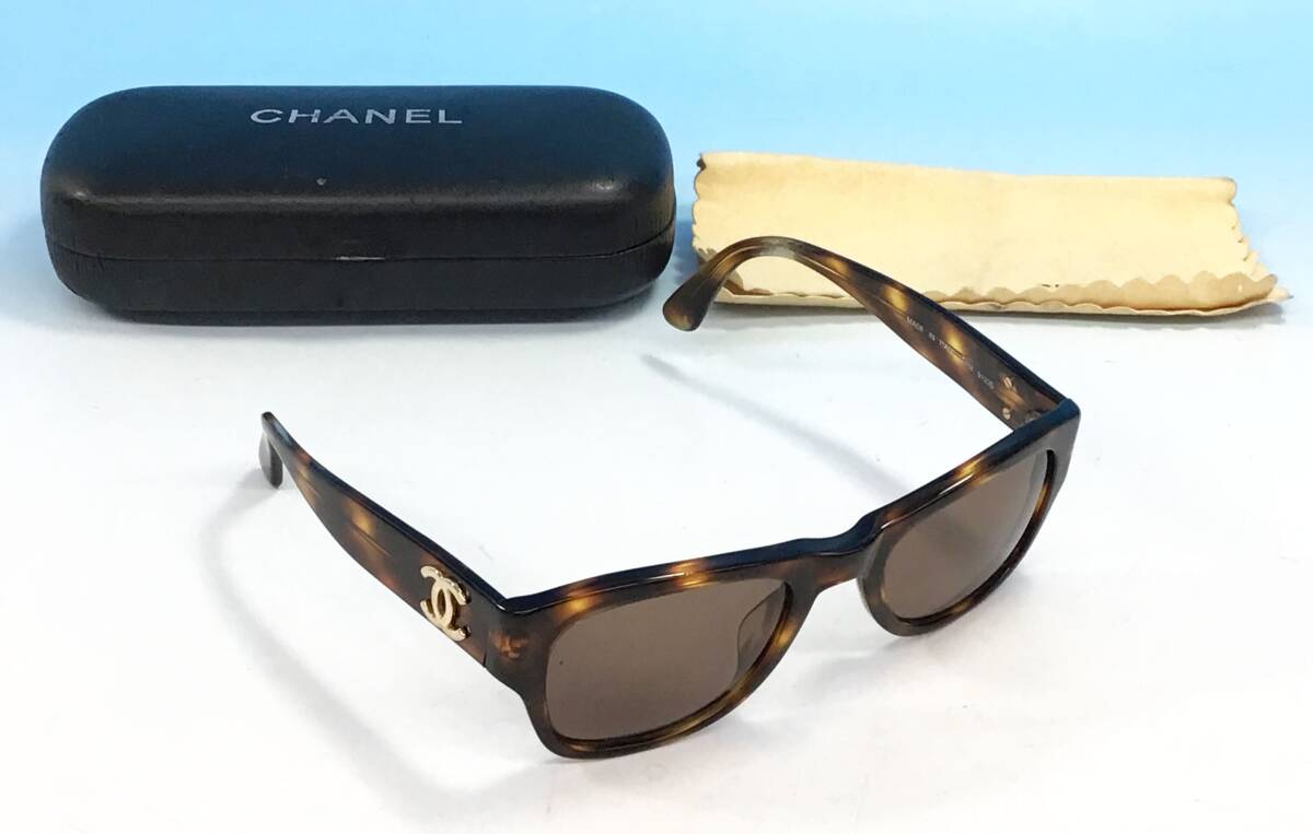CHANEL サングラス 02462 91235 ココマーク べっ甲調 ブラウン系