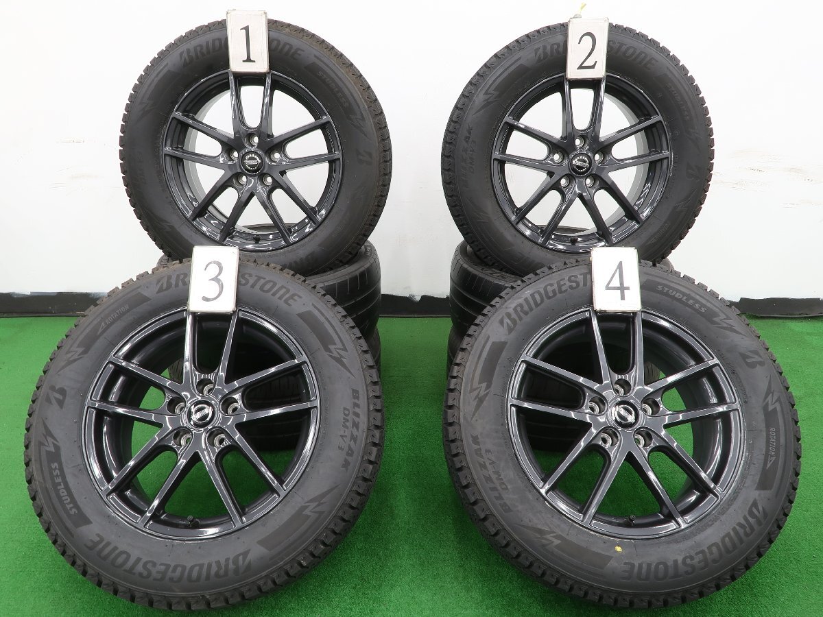 4本 日産 純正 エスティ―ロ 17インチ 7J +45 5H 114.3 スタッドレス