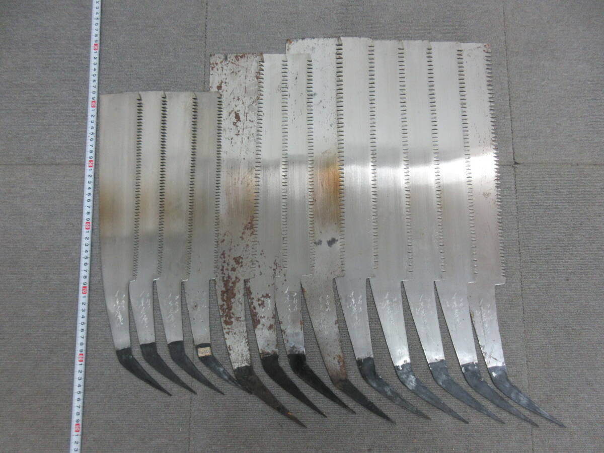 新作，お得 M 1-4 28 金物店在庫品 片刃鋸 替刃 13枚まとめて 銘有 中屋米吉 刃長約400 370 305mm / 大工道具 のこぎり ノコギリ(のこぎり)｜売買されたオークション情報、yahooの商品情報をアーカイブ公開 - オ のこぎり