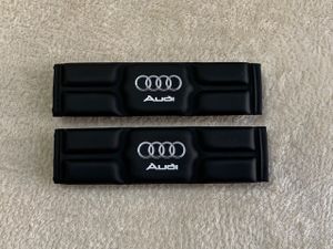 マイクロファイバーレザー　低反発　黒Audi　アウディ　シートベルト パッド