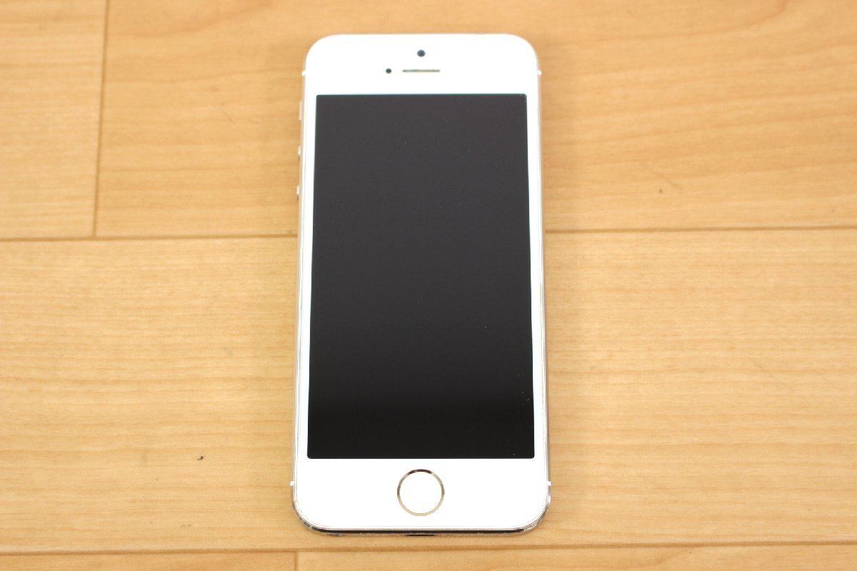 △現状品△ iPhone 5S 16GB Gold ME334J/A Apple/au:○ SIMロック 本体
