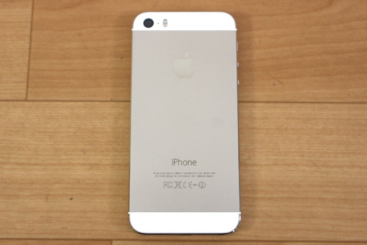 △現状品△ iPhone 5S 16GB Gold ME334J/A Apple/au:○ SIMロック 本体