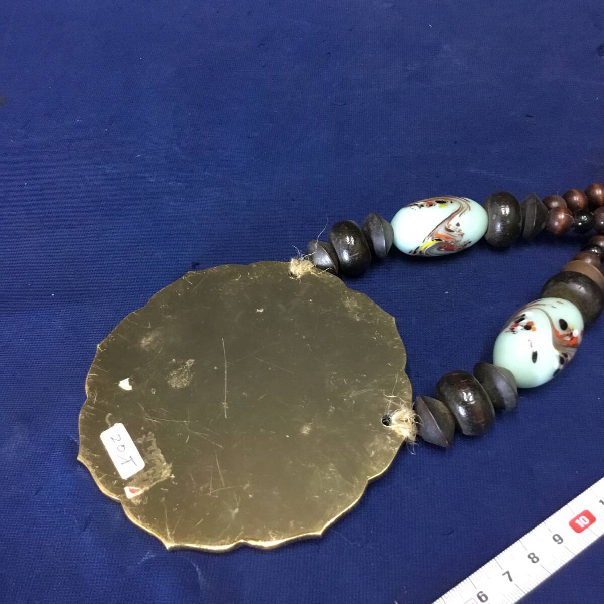 アイヌ 首飾り ネックレス とんぼ玉 シトキ タマサイ 重量0.5kg 長さ約 