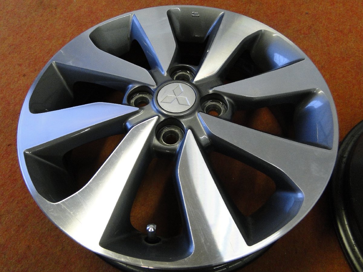 ★☆ 三菱純正 ★☆ 15×4.5J +46 PCD100/4H 4本 eKワゴン eKスペースカスタム eKクロス ★迅速発送 送料安い 店頭受け取り対応 長野県 +46 15インチ PCD100 4本 デリカミニ ギャラン等
