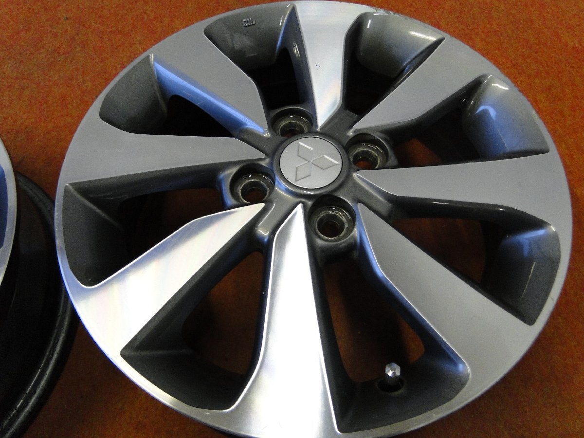 ★☆ 三菱純正 ★☆ 15×4.5J +46 PCD100/4H 4本 eKワゴン eKスペースカスタム eKクロス ★迅速発送 送料安い 店頭受け取り対応 長野県 +46 15インチ PCD100 4本 デリカミニ ギャラン等