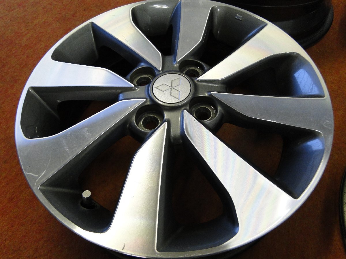 ★☆ 三菱純正 ★☆ 15×4.5J +46 PCD100/4H 4本 eKワゴン eKスペースカスタム eKクロス ★迅速発送 送料安い 店頭受け取り対応 長野県 +46 15インチ PCD100 4本 デリカミニ ギャラン等