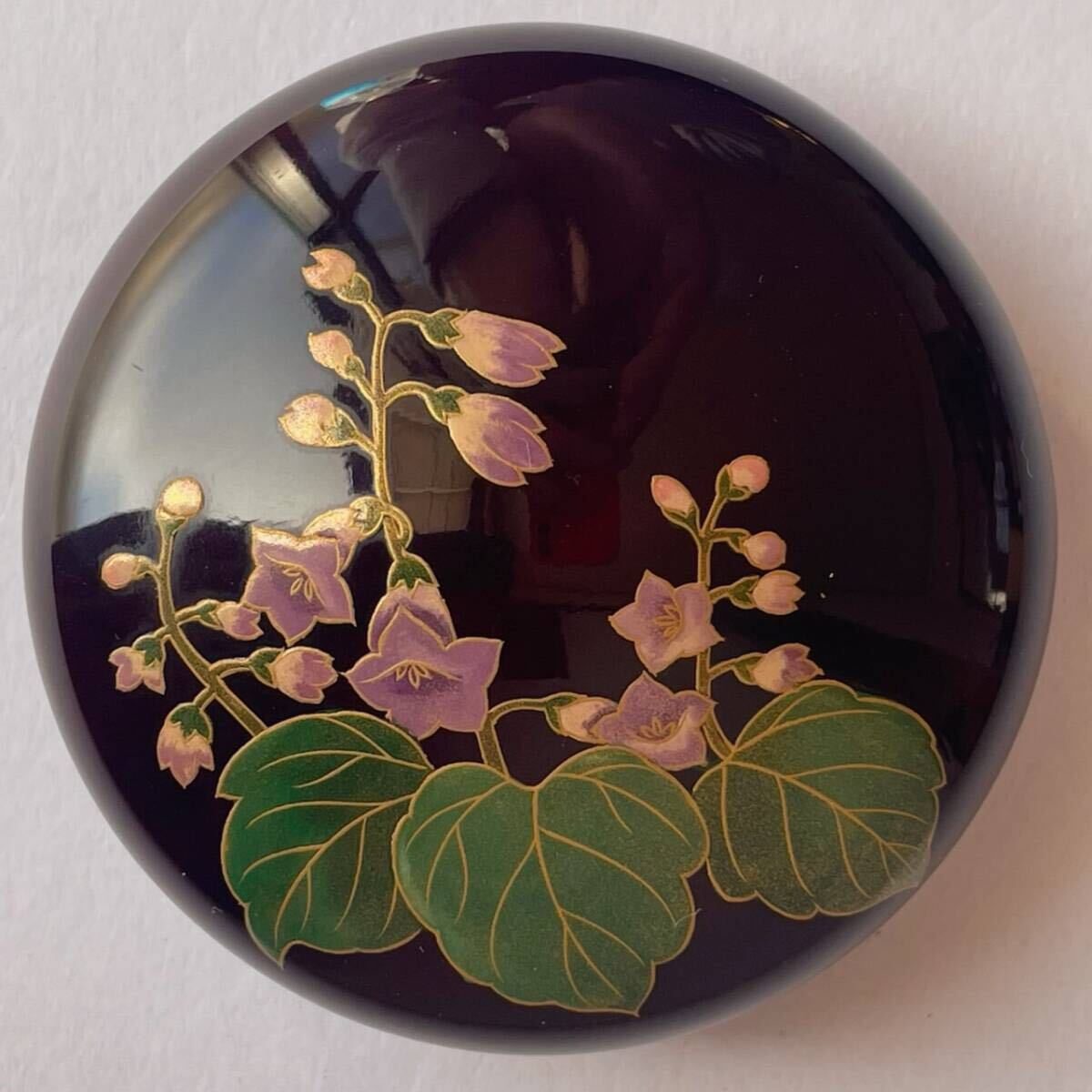 時代 漆 花 蒔絵 香合 共箱 茶道具 時代 漆 花 蒔絵 香合 共箱 茶道具 -