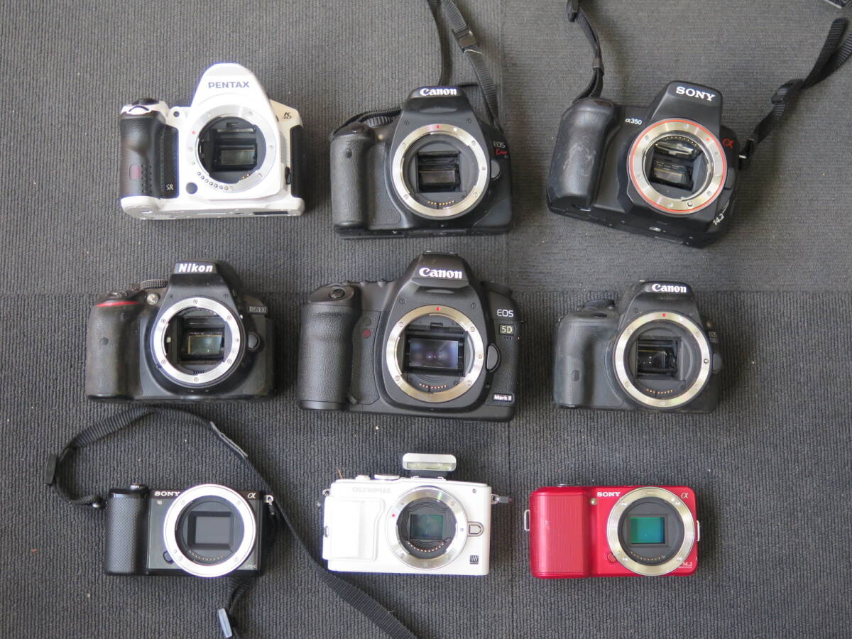 [大量まとめ] CANON NIKON キャノン ニコン など カメラ 一眼レフ デジカメ 一眼レフ ミラーレス カメラ 12台 まとめて 大量 セット
