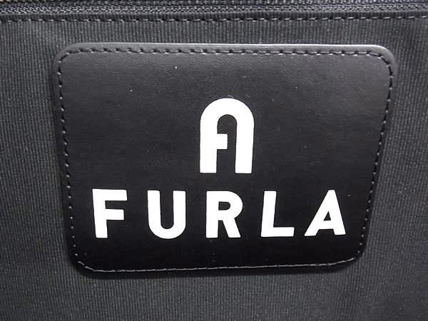 1円 □極美品□ FURLA フルラ ジョーヴェ キャンバス×レザー トート 