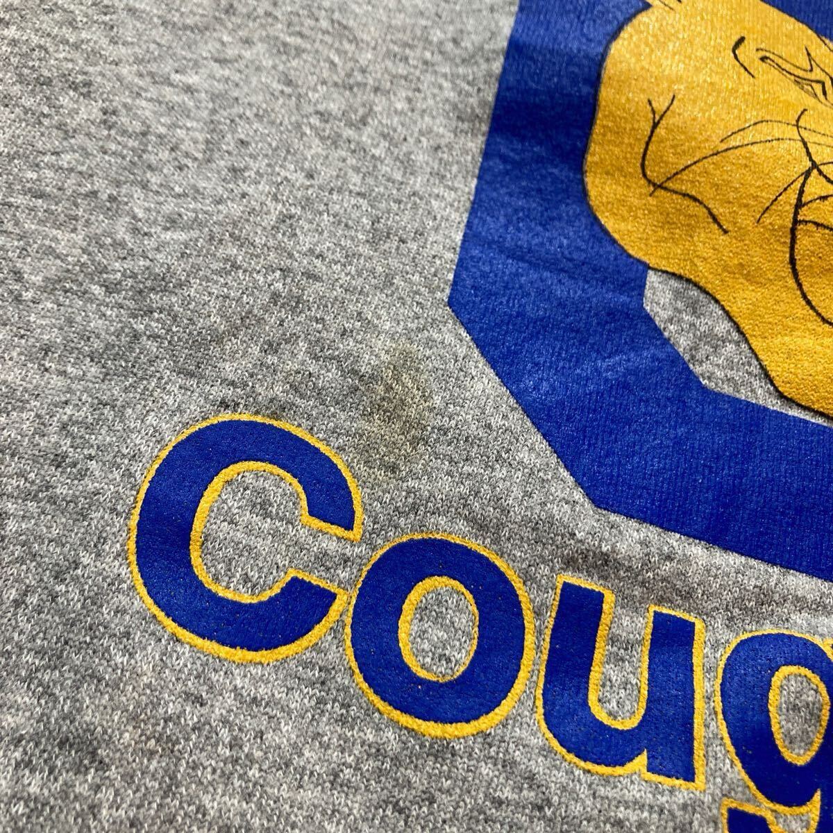 ビッグサイズ☆90s USA製 Cougars セットインスリーブ スウェット XL 