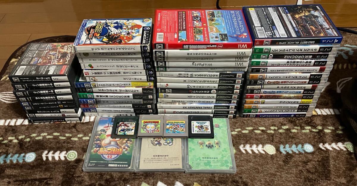 ゲームソフトまとめ売り ジャンク品 約50本 PSP PS2 PS4 DS 3DS ゲーム