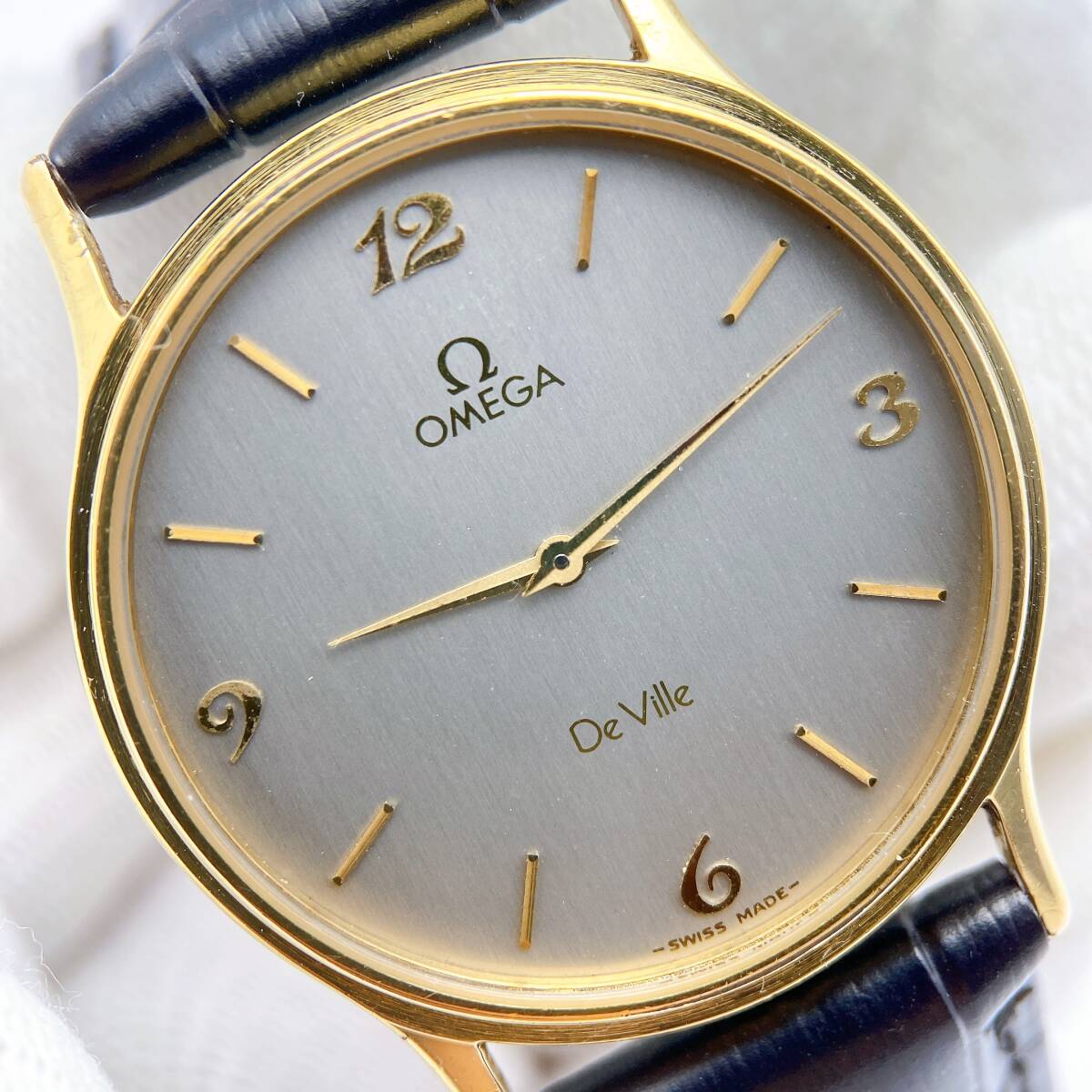 オメガ デビル OMEGA VILLE DE 稼働品 自動巻き メンズ 手巻き時計 