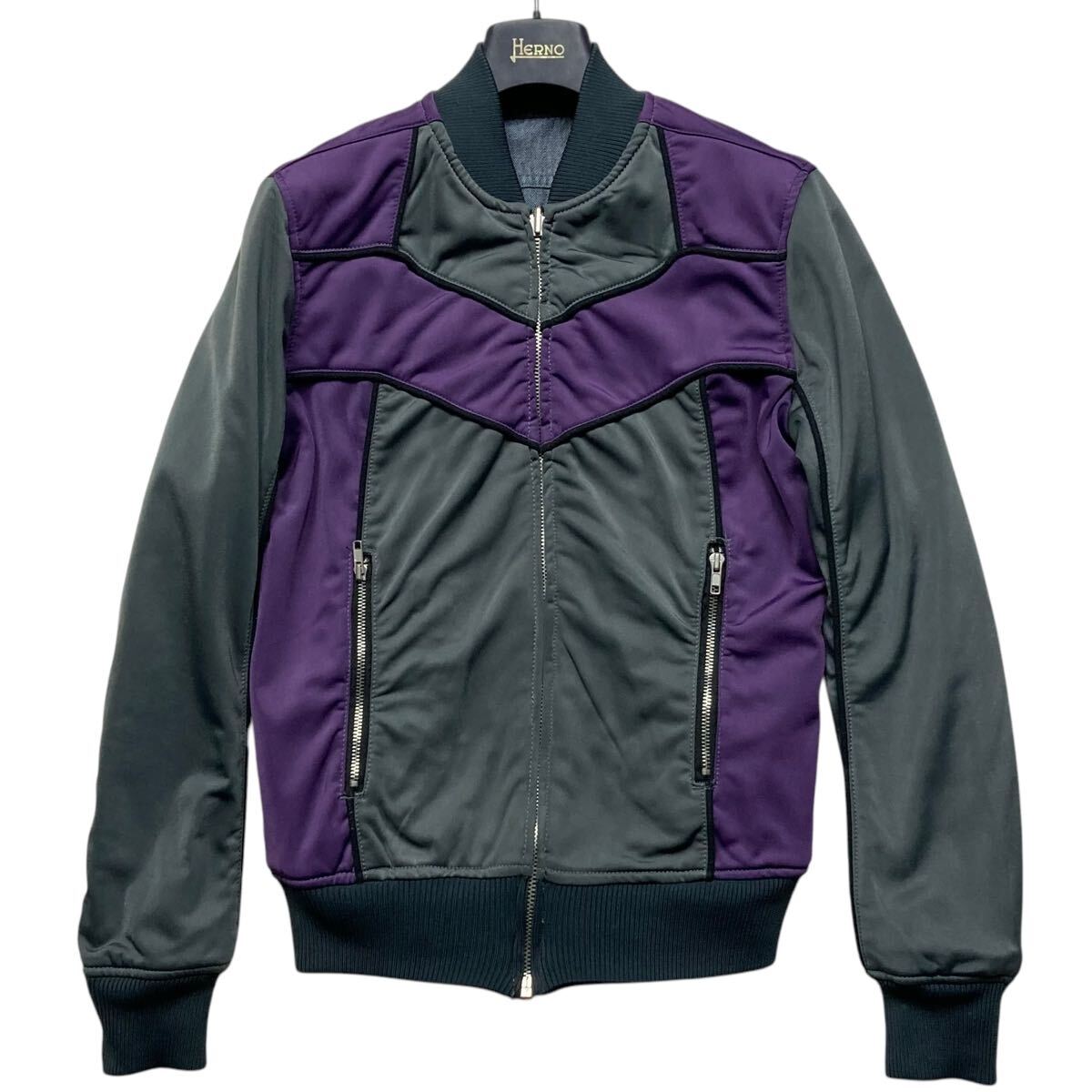 美品 DIESEL ディーゼル リバーシブル デニム ジャケット MA1 ブルゾン 