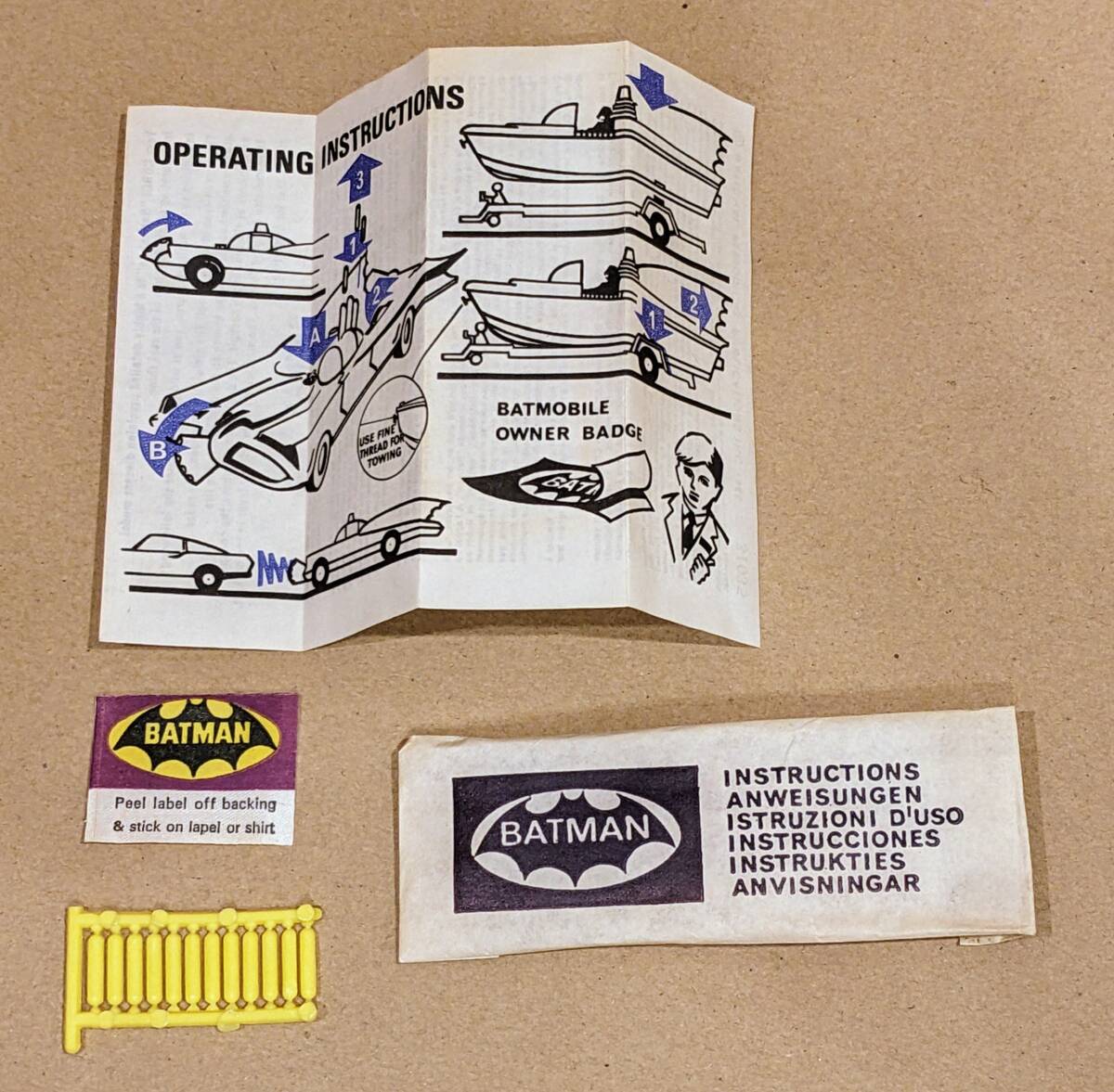 完品】70年代 コーギー バットモービル＆バットボート ギフトセット