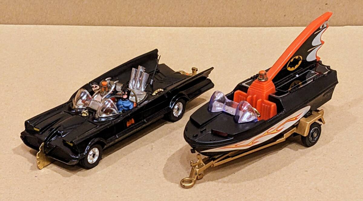 完品】70年代 コーギー バットモービル＆バットボート ギフトセット