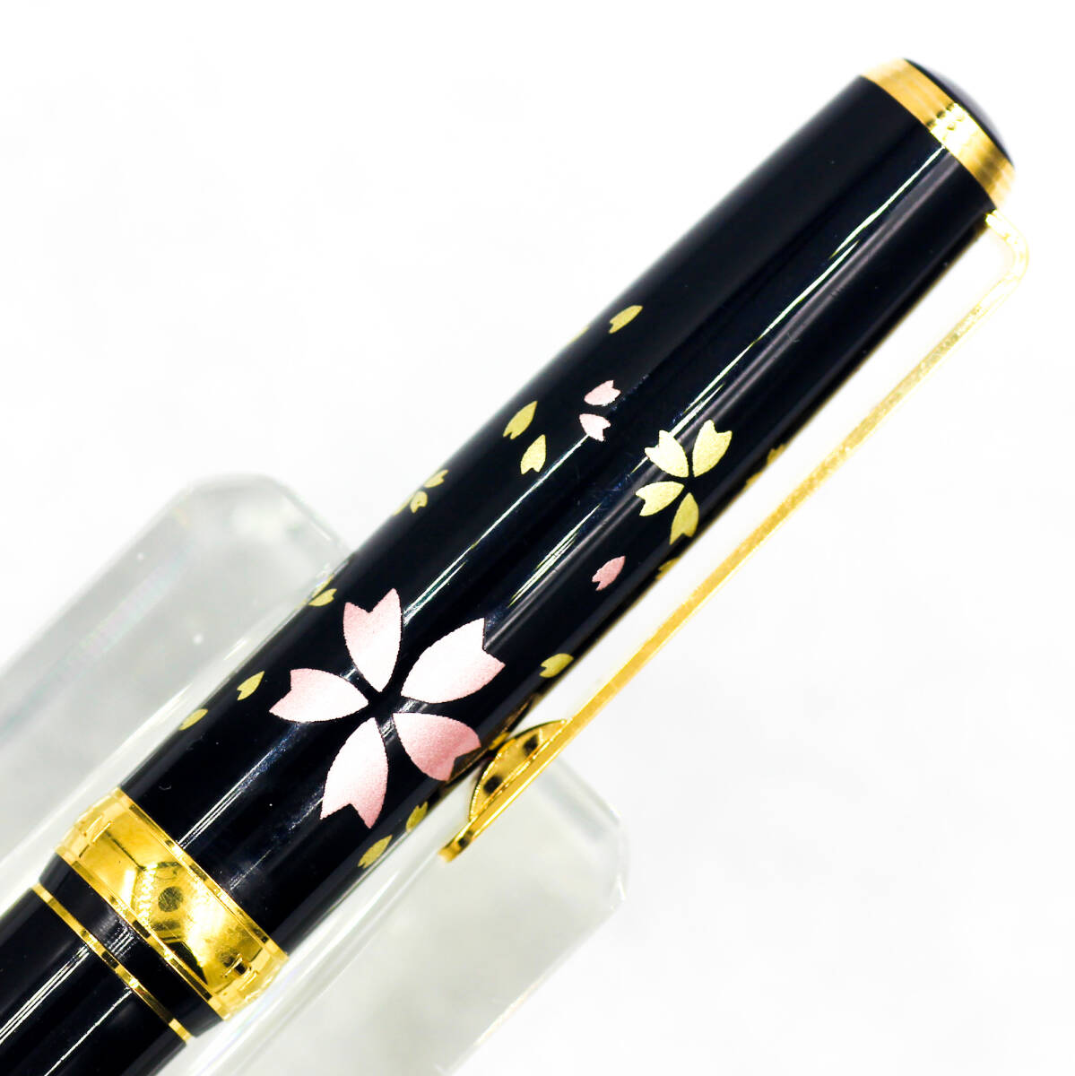 未使用 プラチナ 万年筆 美巧シリーズ 金沢箔 箔一 金蒔絵 桜吹雪 18