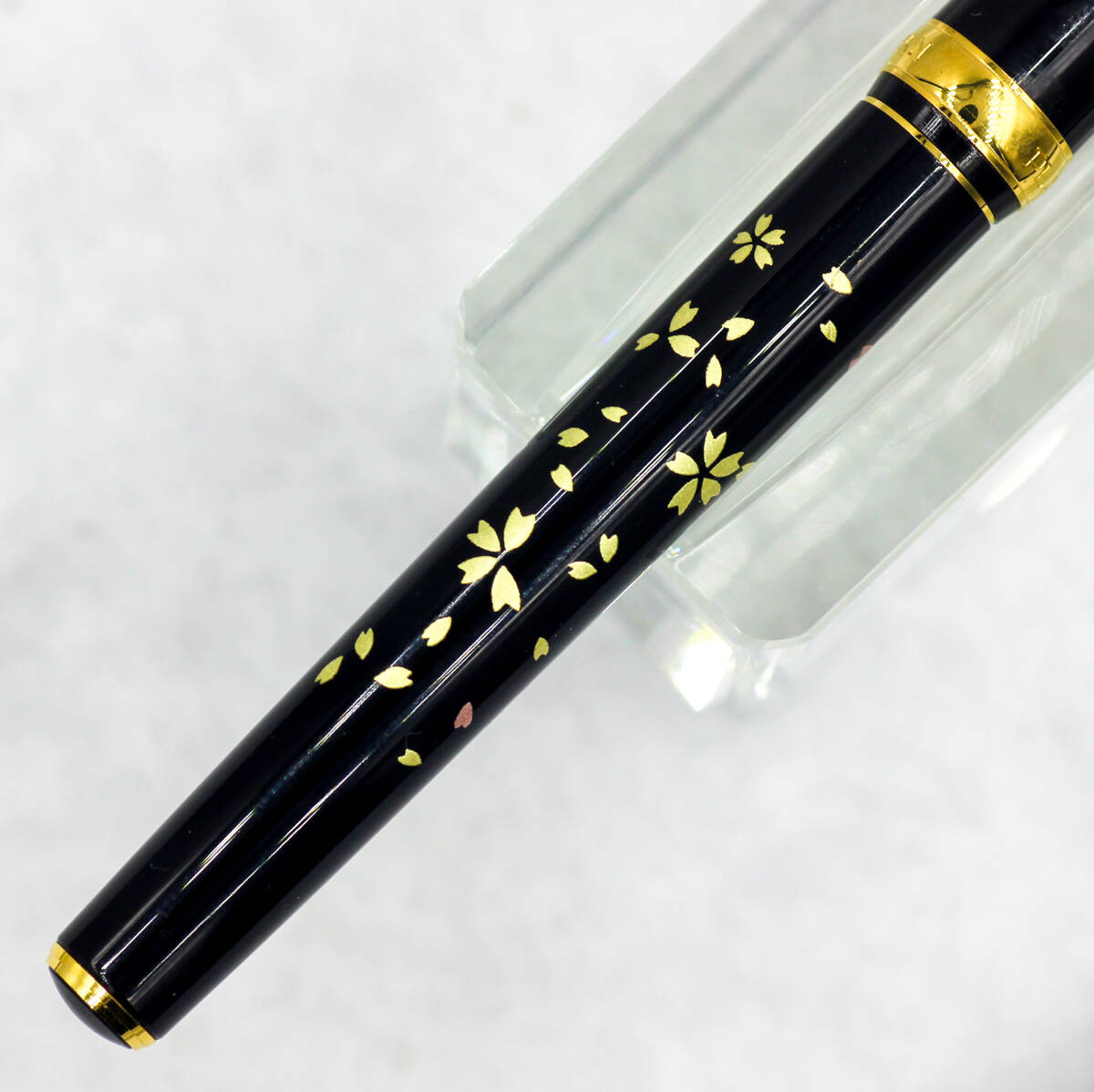 未使用 プラチナ 万年筆 美巧シリーズ 金沢箔 箔一 金蒔絵 桜吹雪 18