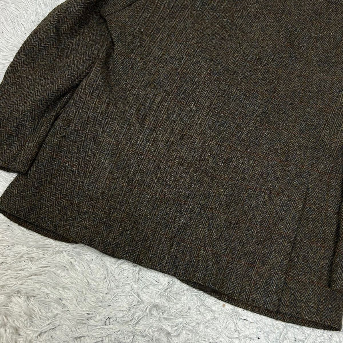 未使用級 2XL相当【ハリスツイード ヘリンボーン】HARRIS TWEED 