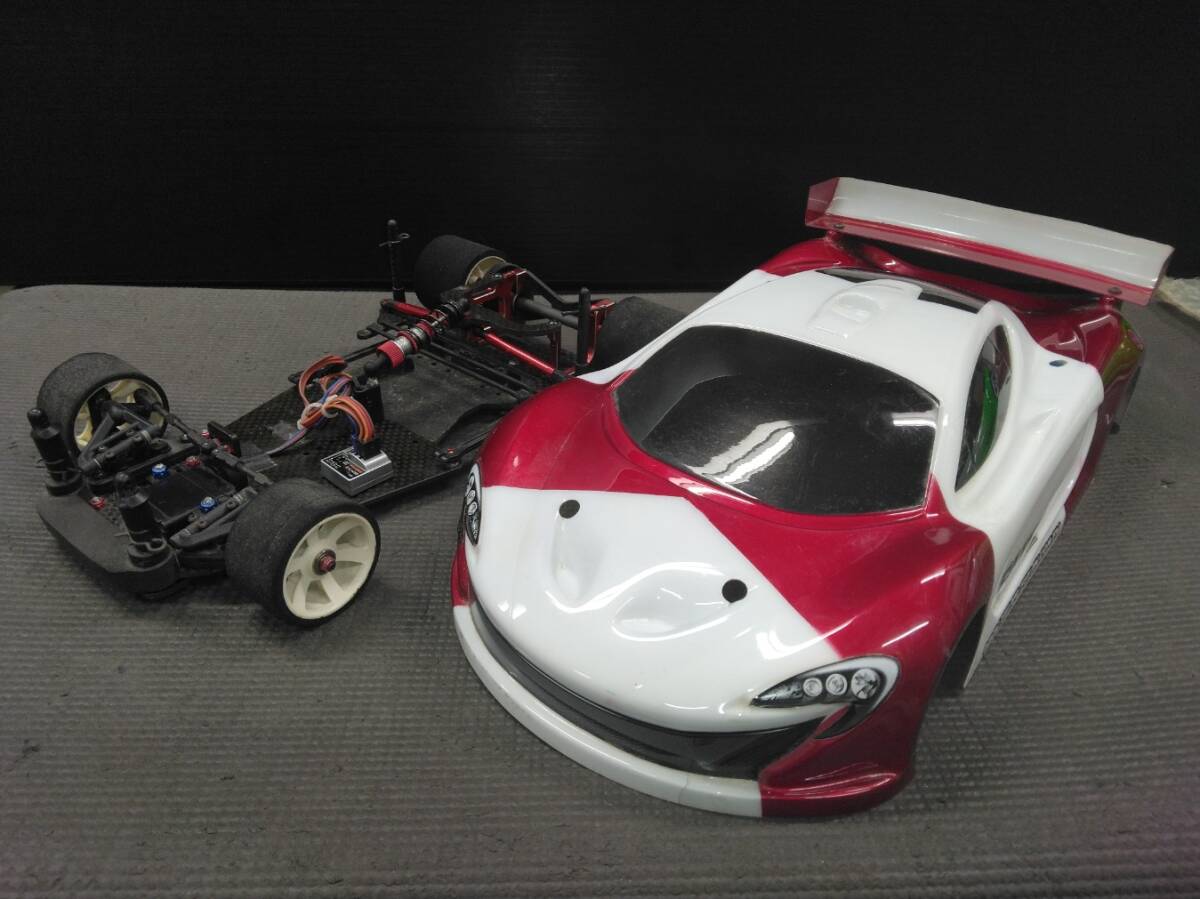 CRC カーペットナイフ　1/12 レーシングカー　　中古ラジコンセット CRC 1/12 スケールRCシャーシ カーペットナイフ・Xtiキット