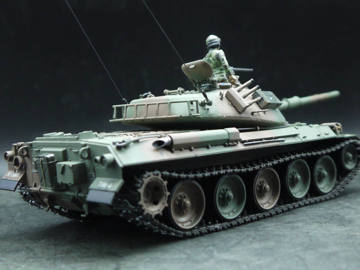 MOON工房 1/35 田宮 陸上自衛隊 74式戦車 フィギュア2体付き 第71戦車 