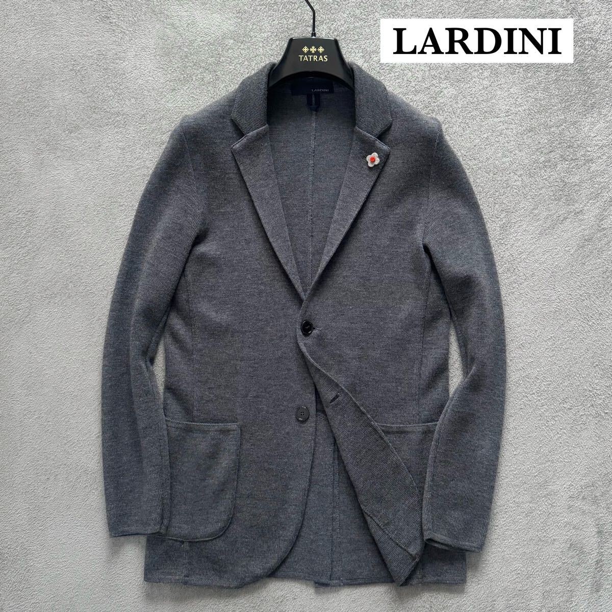 未使用級 LARDINI テーラードジャケット 最高級 ニットジャケット