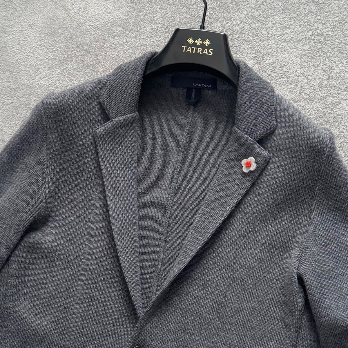 未使用級 LARDINI テーラードジャケット 最高級 ニットジャケット