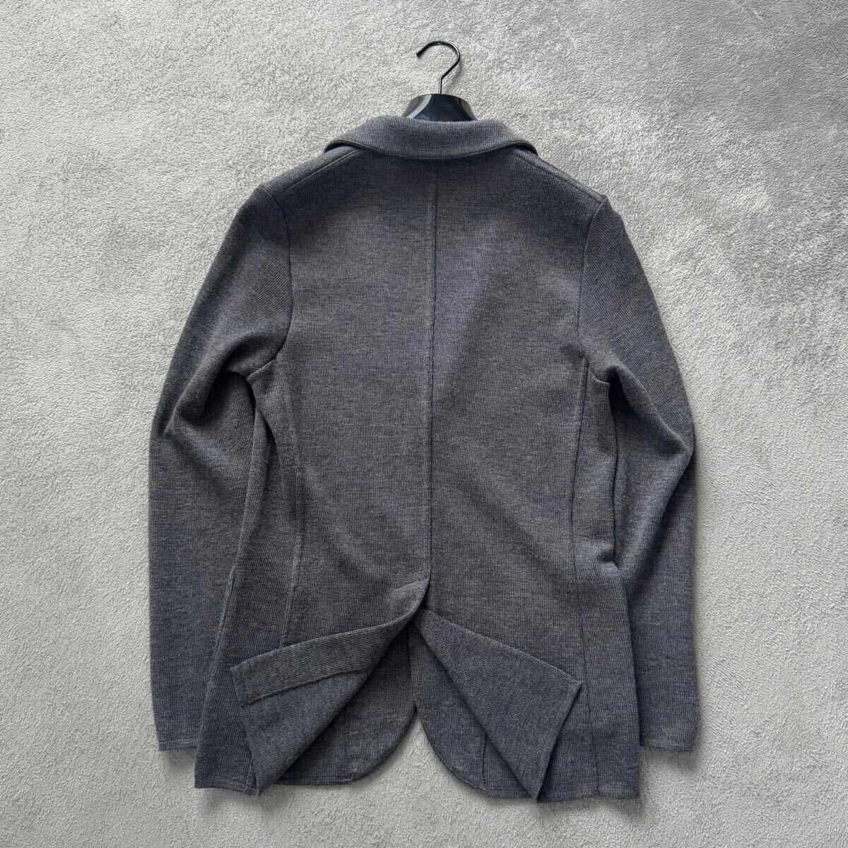 未使用級 LARDINI テーラードジャケット 最高級 ニットジャケット