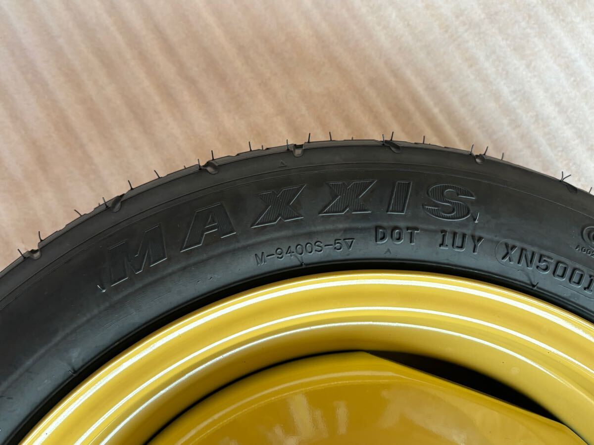 新車外し♪ DA17W エブリィ 純正 スペアタイヤ テンパータイヤ T125/70D14 4穴 PCD100 スズキ純正 応急タイヤ スペアタイヤ 純正 新車外し remove Suzuki ナット2種類付き