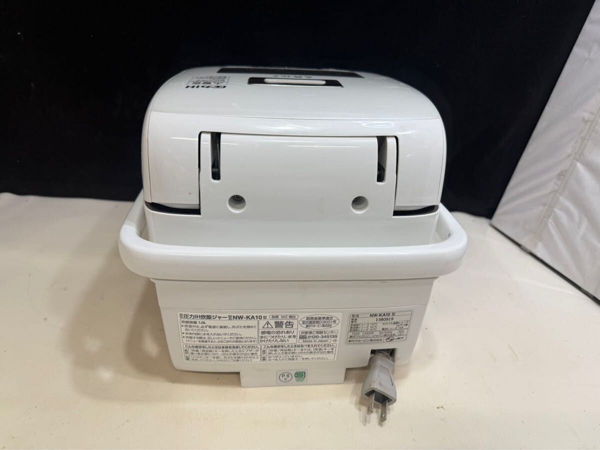 象印 ZOJIRUSHI 圧力IH炊飯ジャー NW-KA10 炊飯器 炎舞炊き 動作OK (140s)