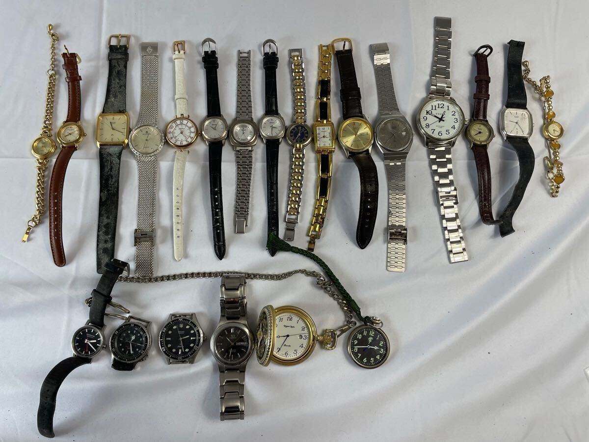 ジャンク時計22個 SEIKO CITIZEN RADOなど 腕時計 懐中時計 SEIKO