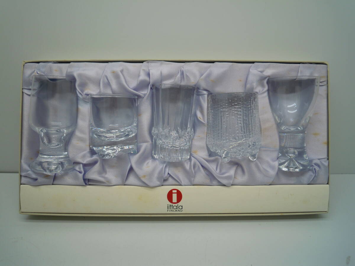 iittala / イッタラ ショットグラスコレクション 箱、パッケージに劣化有り
