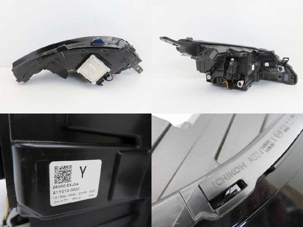 良品】 日産 ノート E13 後期 純正 左 ヘッドライト LED ICHIKOH A024