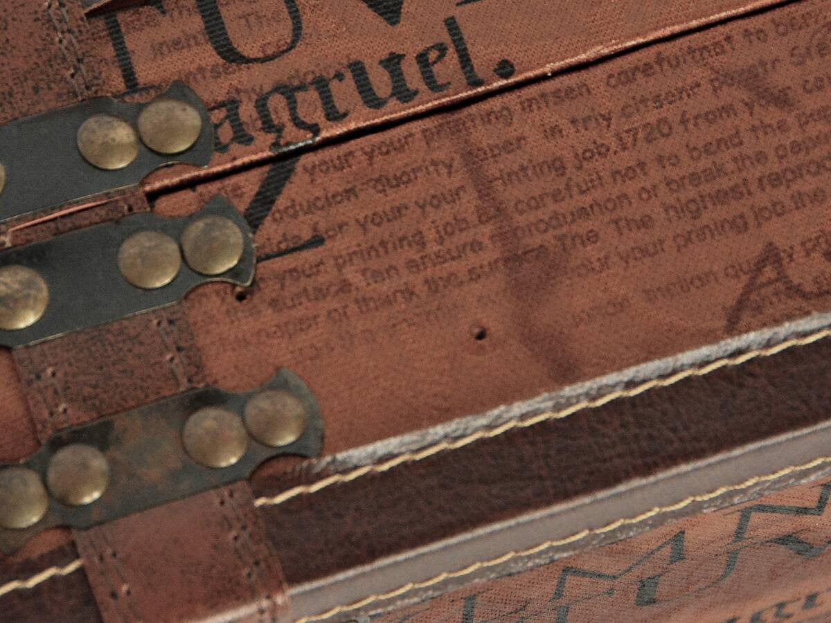 アンティーク調デザインのトランク 2個セット_7