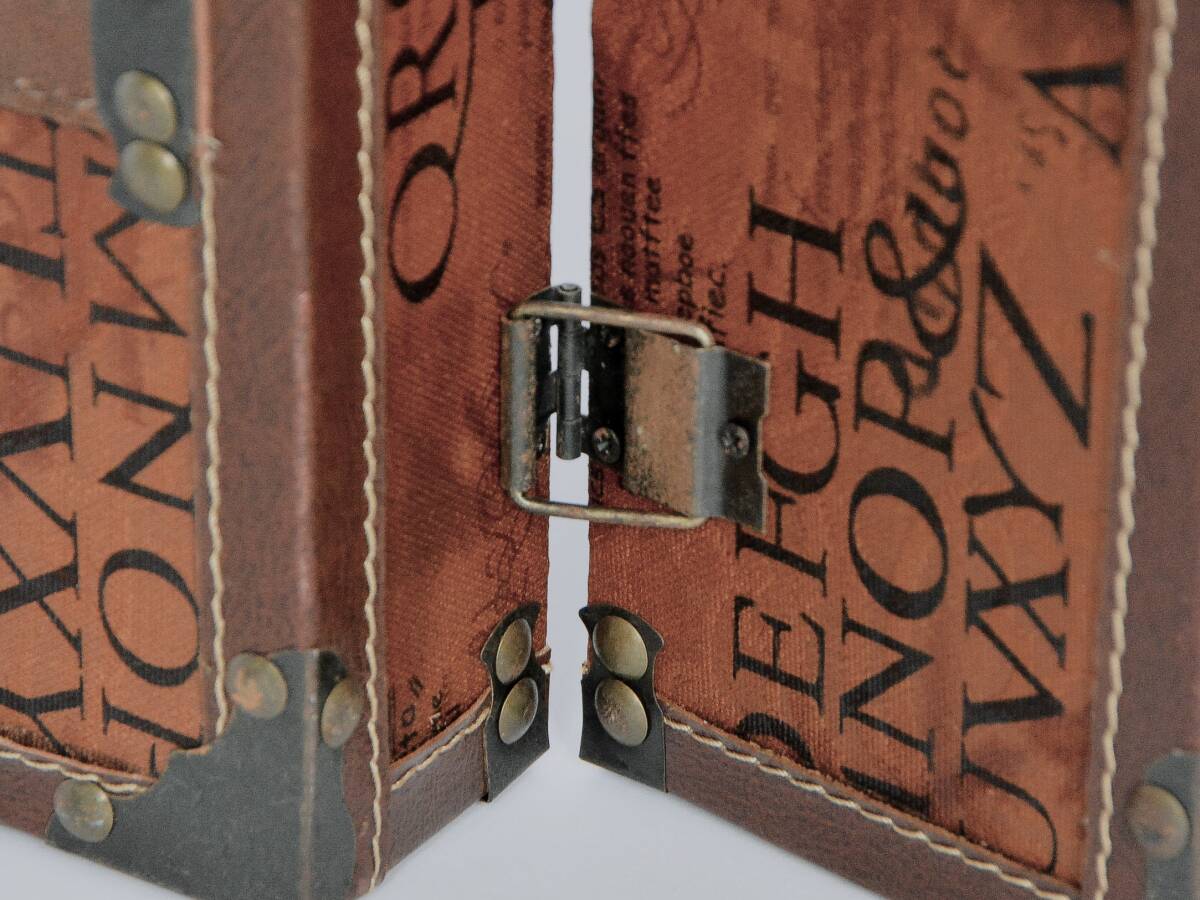 アンティーク調デザインのトランク 2個セット_8