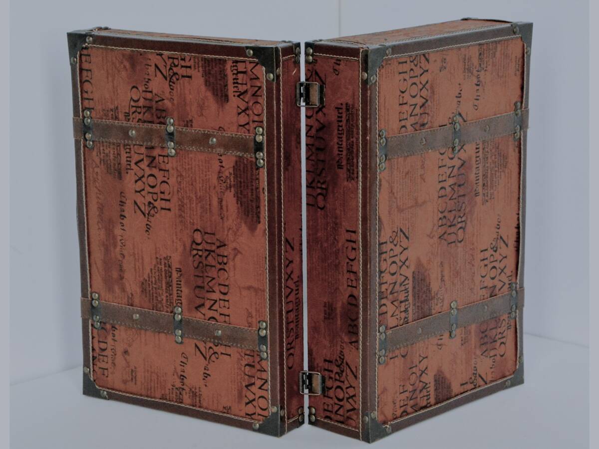 アンティーク調デザインのトランク 2個セット_9