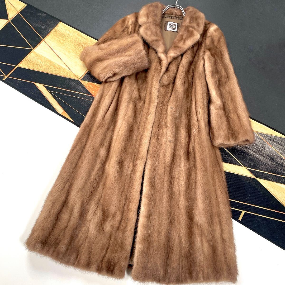 定価100万◇ミンク本毛皮◇毛艶良好 ミンクロングコート